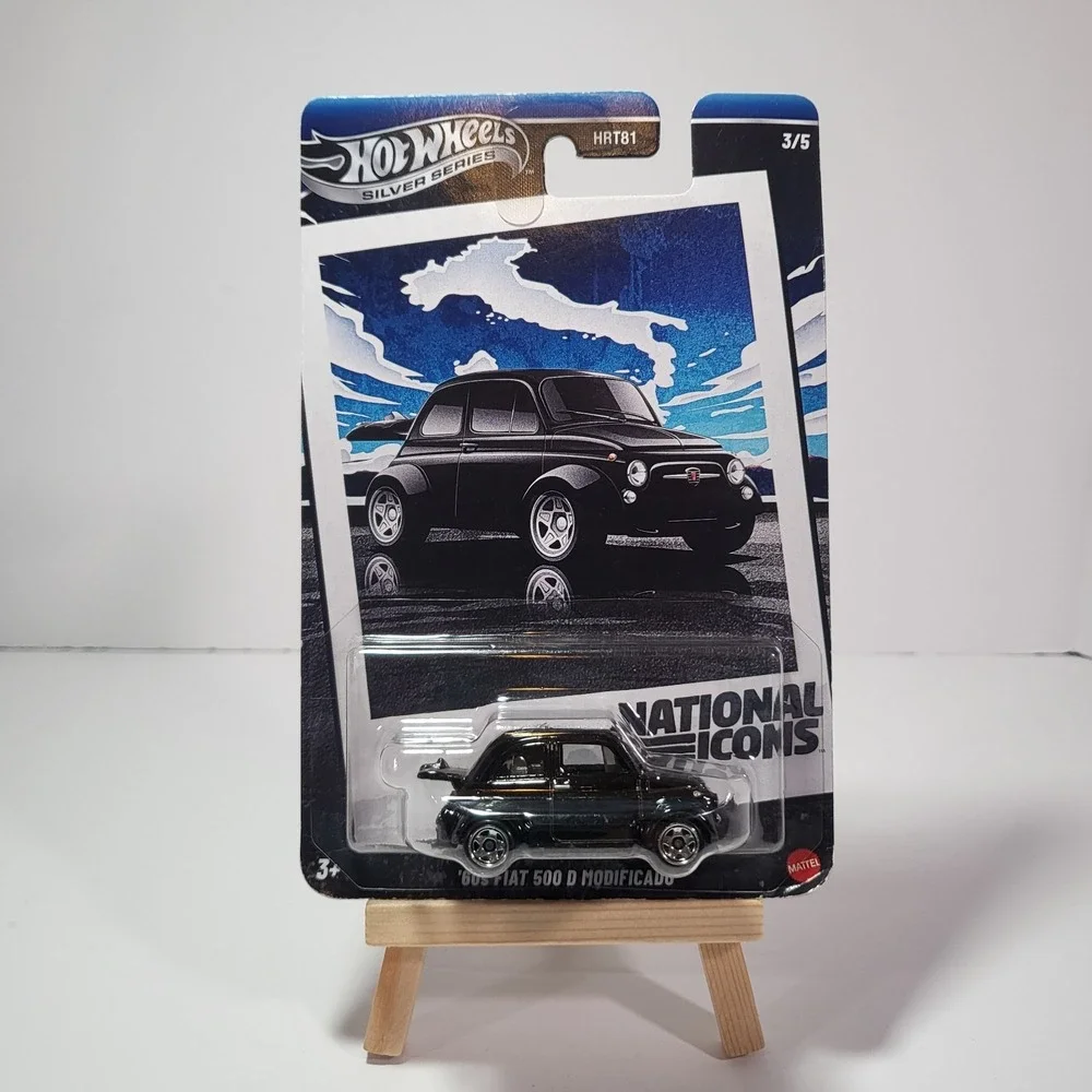 Hot Wheels National Icons Fiat 500 3/5 Mattel Diecast‎ Car NIB